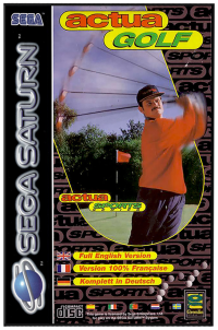 Actua Golf PAL Sega Saturn PAL box art